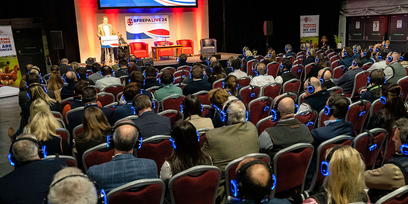 Audience at BFREPA Live, the British Free Range Egg Show